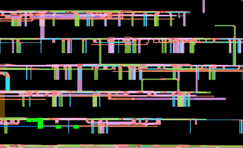 3D MEP ducting visualization with riser alignment showing vertical and horizontal duct routes in a hospital project