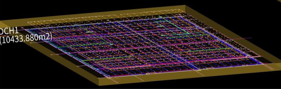 3D fire protection system layout for the DCH1 area of Project Marmot, visualized using Cubicost TME to support M&E modelling and accurate quantity take off.